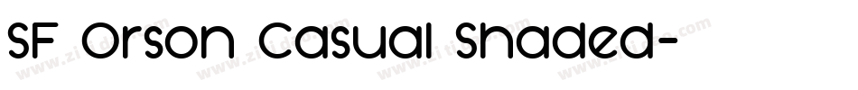 SF Orson Casual Shaded字体转换